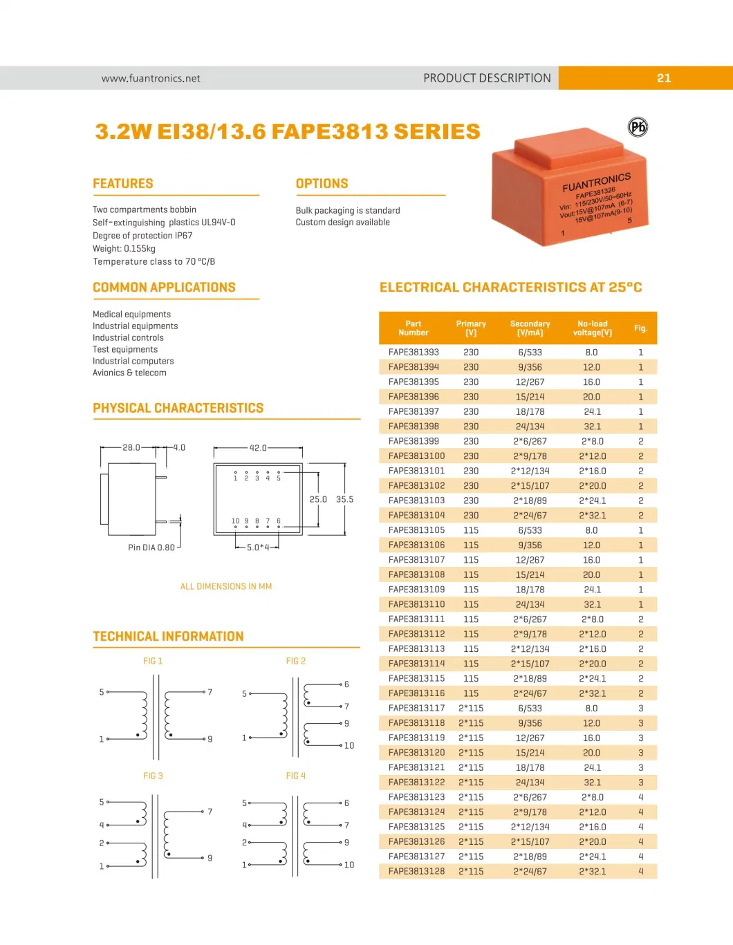 Industrial Control/Test Equipments/Industrial Computers/Telecom Use Standard Product Encapsulated/Low Frequency Transformer